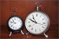 Pair of Pottery Barn Desk Clocks