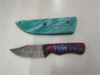 Handmade Damascus Hunting Knife