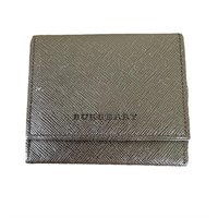 Burberry Brown Leather Coin Case