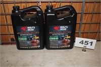 2 GAL. OF WOLFSHEAD SYNTHETIC BLEND 15-40 OIL