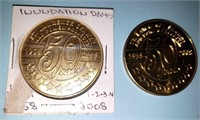 2  2008 Inudation Days St.Lawrence seaway coins