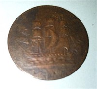 1829 PEI rare ship colonies Canada token