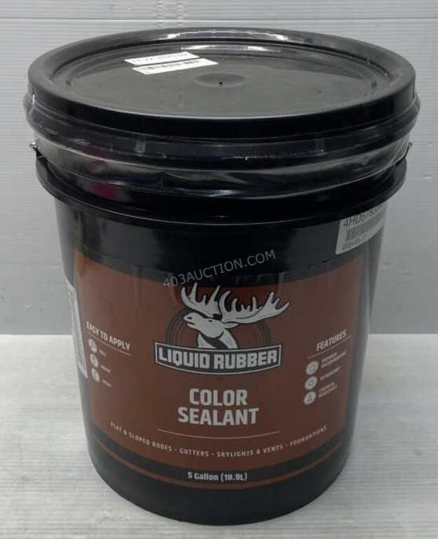 5 Gal Pail of Liquid Rubber Color Sealant - NEW