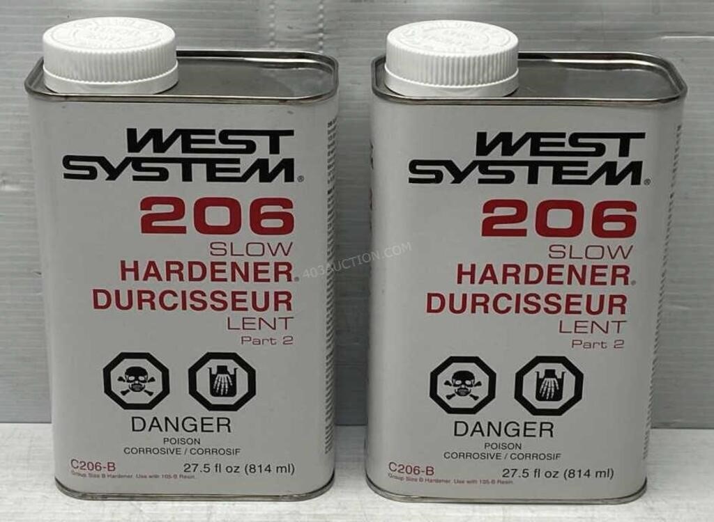 2 Cans of West System Slow Hardener - NEW $190