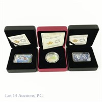 RCM $10 Silver Commemorative Coins (3)