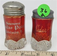 2 - Cedar Point salt/pepper shakers