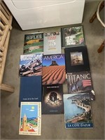 (20) Books Titanic, Rifles, National Parks,