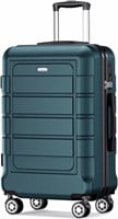 SHOWKOO PC+ABS Durable Carry-On Hardside Luggage w