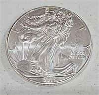 2015  American Silver Eagle $1 Dollar 1 oz Coin