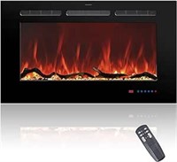 AS IS-Oxhark Flame 72 inch Electric Fireplace in W