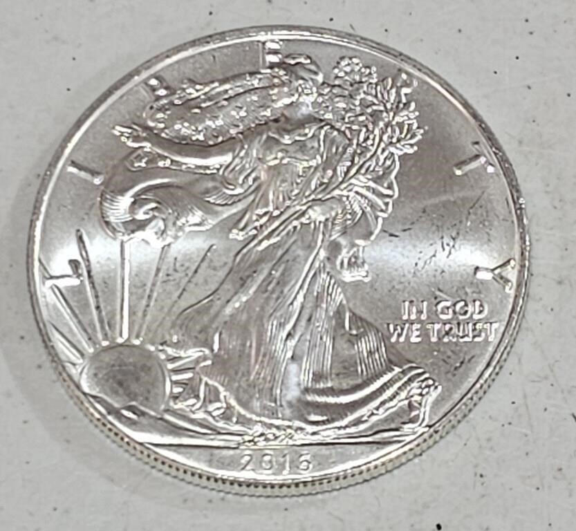 2016  American Silver Eagle $1 Dollar 1 oz Coin