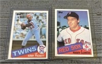 1985 Topps Roger Clemens/Kirby Puckett Rookie Card