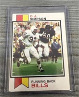 1973 Topps O.J. Simpson Football Card