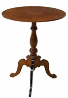VICTORIAN PARLOR PEDESTAL TABLE, LATE 19TH C.