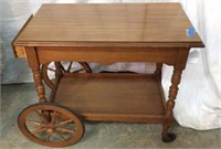 Vintage Solid Wood Tea Cart V9A