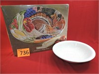 Speckled USA #7527 Bowl / New Turkey Platter