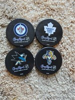 Lot of 4 CROWN ROYAL Whiskey NHL Hockey Coasters