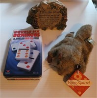 Dominoes, Squirrel and Shelf Decor