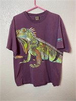 Vintage Habitat Iguana Wrap Around Shirt