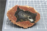 Black Rock Thunderegg, cut, NV  12.8 oz