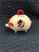 Vintage Georgia Bulldogs Piggy Bank with Stopper