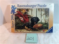 Ravensburger puzzle, dog & football