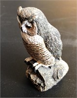 Aus-Ben Studio Owl Hand Painted Cold Cast Bronze