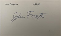 Actor John Forsythe original signature
