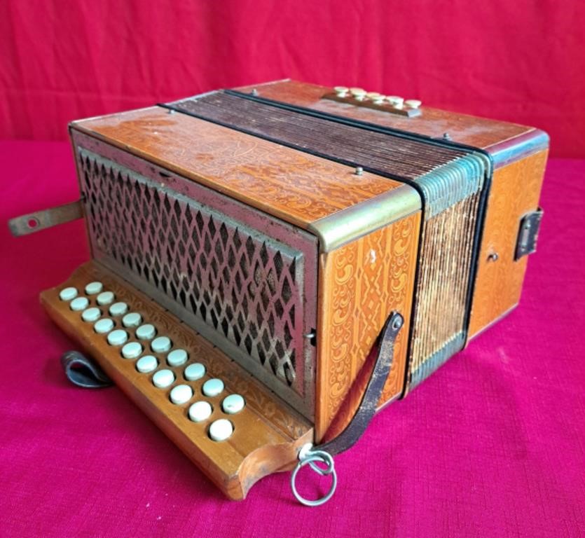 Antique Hohner Accordion. Made in Germany