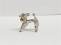 Poodle Charm or Pendant Stamped
