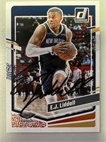 Pelicans E.J. Liddell Signed Card with COA