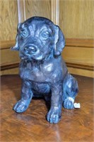 Dog Statue Made of Plaster- Needs Repair
