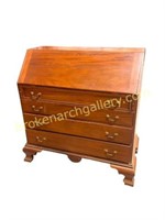 American Chippendale Walnut Slant Front