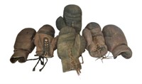 Three Pairs of Vintage Boxing Gloves