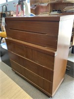 MID-CENTURY 5-DRAWER CHEST - 38 X 19.5 X 44.5 “