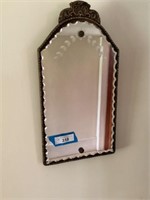 Scalloped edge  mirror 10” x 20”
