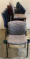 (12) Assorted Stackable Office Chairs