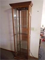 Lighted Curio Cabinet w/ (5) Glass Shelves -