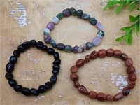 GENUINE STONE BRACELETS ROCK STONE LAPIDARY SPECIM