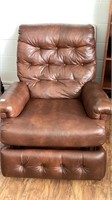 Brown Lazy Boy recliner, may need adjustment