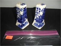 Antique Stoneware Salt and Pepper Shakers