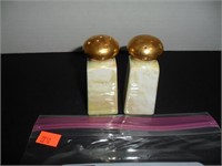 Japan White & Gold Salt and Pepper Shakers