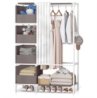 N8160  Brochao Portable Closet Organizer, Gray