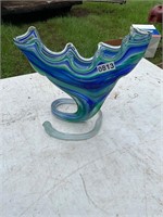 Blue- Green Moreno Glass Vase