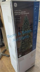 7.5 ft. Pre-lit Christmas tree in box