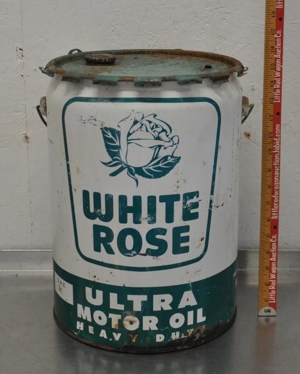 Vintage White Rose 5g oil can