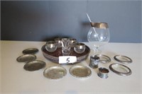 Silver Plate Kitchen Bar Set