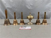 5 Ohio Bicentennial Bells and Desk Bell