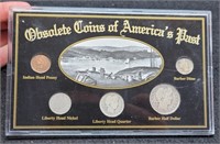 5 Coin Display "Obsolete Coins"