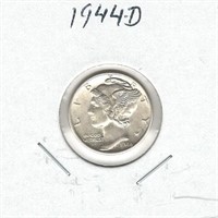 1944-D U.S. Silver Mercury Dime